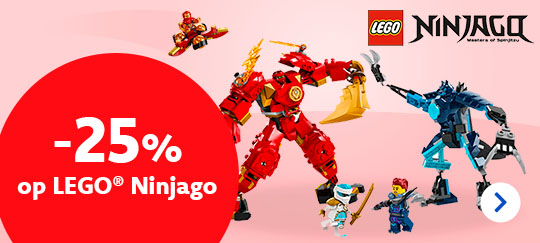 Maak je klaar voor spannende avonturen met LEGO® NINJAGO® en ontvang -25% bij DreamLand!